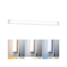 Paulmann 78944 LED ceiling luminaire mirror luminaire Tova IP44 Tunable White 750lm 230V max. 6.2W chrome, white dimmable metal, acrylic 2700 K