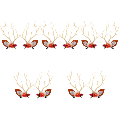 10Pièces Clips De Noël Métal Et Tissu Multi Usage Décoratif 1
