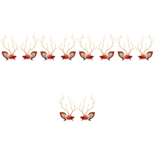 10Pièces Clips De Noël Métal Et Tissu Multi Usage Décoratif 2