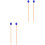 4Pièces Maillets Instrument Percussion Bois Laine Bleu Durable 3