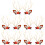 10Pièces Clips De Noël Métal Et Tissu Multi Usage Décoratif 5
