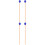 4Pièces Maillets Instrument Percussion Bois Laine Bleu Durable 5
