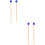 4Pièces Maillets Instrument Percussion Bois Laine Bleu Durable 6