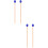 4Pièces Maillets Instrument Percussion Bois Laine Bleu Durable 7