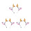 3Pièces Bandeau Animaux Vache Oreilles Cornes Idéal Pour 3