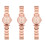 3Pièces Fashion Acier Rose Usage 3