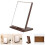 4Pièces Miroir Décoratif Bois Couleur Marron Clair Pour Coiffeuse 9