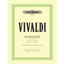 Concerto in D minor Op. 3 No. 11 RV 565 Edition for 2 Violins and Pian