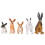 10Pièces Figurines Simulation Jouets Légers Durable Pour Enfants 5