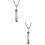 2Pièces Urne Argent Decor Mémoire Acier Cendres 6
