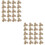 40Pièces Patches Couture Fleurs Brodées Beige Accessoires DIY 6