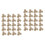 40Pièces Patches Couture Fleurs Brodées Beige Accessoires DIY 4