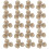 40Pièces Patches Couture Fleurs Brodées Beige Accessoires DIY 2