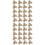40Pièces Patches Couture Fleurs Brodées Beige Accessoires DIY 5