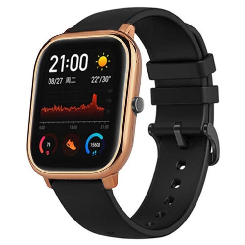 Compatível com para  Huami  GTS Case  Watch Protector Case Watch Protector Cover -Rosa Gold 1