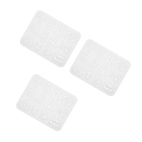 3Ensembles Moules Silicone DIY Accessoires Blancs Souples 1