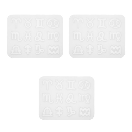 3Ensembles Moules Silicone DIY Accessoires Blancs Souples 2
