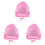 3Pièces Bob Bébé Rose Respirant Large 2
