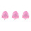 3Pièces Bob Bébé Rose Respirant Large 3