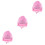 3Pièces Bob Bébé Rose Respirant Large 4