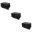 3Pièces Housses De Table Chaise Extérieur Noir 8