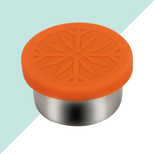 1Pot À Épices Acier Orange Accessoires Cuisine 1