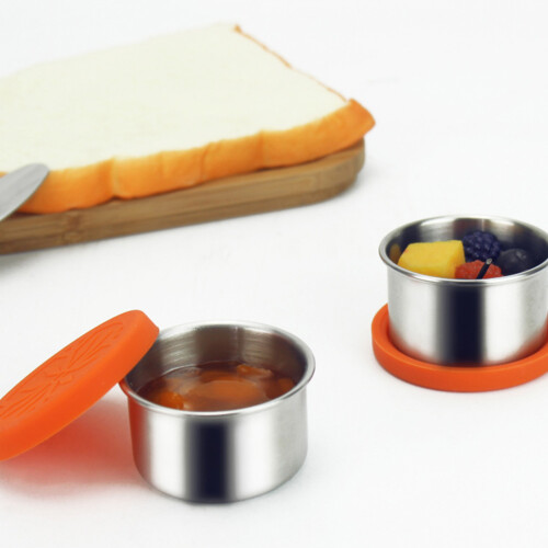 1Pot À Épices Acier Orange Accessoires Cuisine 2