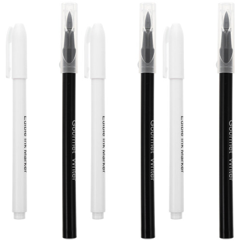 6Pièces Marqueurs Comestibles Assortis Pour Dessin Déco Gâteau 2