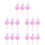 15Pièces Boules À Mousse Rose Douceur Et Pour Douche 6