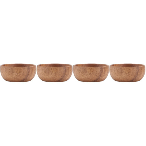 4Pièces Plateau Bois Multiusage Service Snack Plateau Cuisine 2