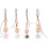 4Pièces Pendants Parfum Verre Multiusage Couleurs Variées 7