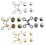 8Pièces Boucles Ajustables Pour Jeans Boutons Métalliques Style Simple 2