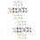 8Pièces Boucles Ajustables Pour Jeans Boutons Métalliques Style Simple 7