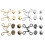 8Pièces Boucles Ajustables Pour Jeans Boutons Métalliques Style Simple 9