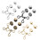 8Pièces Boucles Ajustables Pour Jeans Boutons Métalliques Style Simple 11