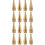 16Pièces Pieds Pointes Cuivre Support Haut-Parleur Durable 4