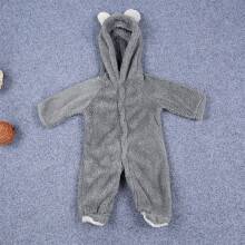 (Gray,9-12 Months)Baby Infant Boy Girl Romper Hooded Jumpsuit Bodysuit Outfits Clothes