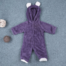 (Purple,0-3 Months)Baby Infant Boy Girl Romper Hooded Jumpsuit Bodysuit Outfits Clothes