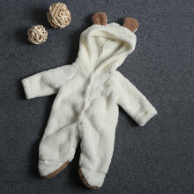 (White,9-12 Months)Baby Infant Boy Girl Romper Hooded Jumpsuit Bodysuit Outfits Clothes