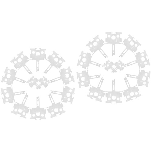 24Pièces Support Remplacement Volet Vertical Solide 2