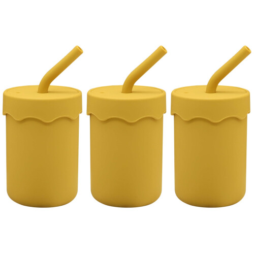 3Pièces Gobelets À Silicone Bébé Sécurisés 2