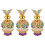 3Pièces Flacons Essence Verre Artisanat Délicat Multi Couleur 4