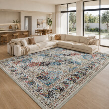 (240 x 320 cm- Extra Large Rug Carpet For Living Room Bedroom/Indoor Outdoor Rug, COASTAL CASHMERE) Non Slip Rugs Living Room Traditional Soft Carpet Mat
