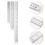 9Pièces Règles Métal Droit Double Face Argent Résistant Usage 10