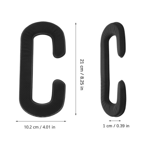 12Pièces Coussin Remplacement Noir En PU Cuir Pour Casque Vr 1