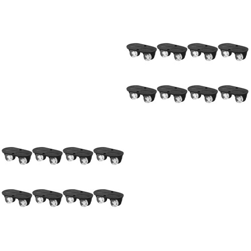 16Pièces Roulettes Noires ABS Pivot Pour Et Meubles 1