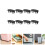 16Pièces Roulettes Noires ABS Pivot Pour Et Meubles 8