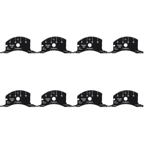 8Pièces Accessoire Violon Noir Pont Multifonction Pour Mesures 1