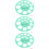 3Pièces Instrument Vert Flange Mamelon Bébé 7