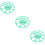 3Pièces Instrument Vert Flange Mamelon Bébé 8